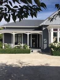 Black And White House Exterior Nz The Blue House Our Beautiful Nz Villa In Linwood Christchurch New Zealand Join Us On The Mission To L House Paint Exterior Weatherboard House Facade House