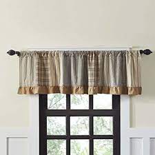 Vhc brands sawyer mill curtain, prairie panel set 84x36x18, charcoal black $39.95. Vhc Brands Farmhouse Kitchen Window Sawyer Mill Patchwork Curtain Valance 19x72 Charcoal Grey Farmhouse Goals