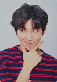 His smile and dimples are always adorable namjoon i love you ctto. Bts Kim Namjoon Namjoon Wearing Stripes Will Always Be Facebook