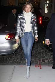 Gigi Hadid S Poofy Sleeves Make A Statement At Milan Fashion Week Gigi Hadid Street Style Gigi Hadid Outfits Fashion