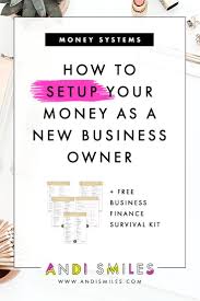 How To Setup Your Money As A New Business Owner Business Finance Financial Tips Small Business Finance