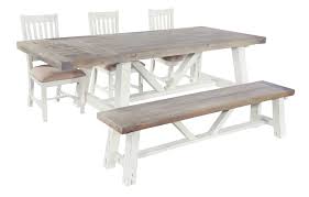 Purbeck Shabby Chic Dining Table With 2 Chairs And 1 Bench Newco Interiors Bespoke Joinery Made To Measure