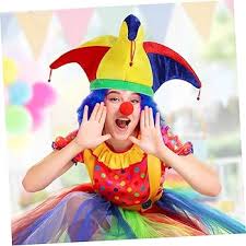 EXCEART 4 Pcs Triangle Clown Hat Clown Hat with Bell Dunce Hat Cosplay  Jester Hat Clown Caps Funny Party Hats Festival Clown Hat Party Costume Hat  Parade Hat Aldult Cloth Accessories Child :