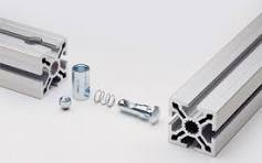 Aluminium extrusions cut to size and joined: Aluminium ...