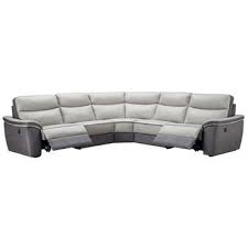 Canapé d'angle promos et prix. Canape D Angle Relaxation Electrique 5 Places En Cuir Trevise Coloris Gris Anthracite Vente De Canape D Angle Conforama