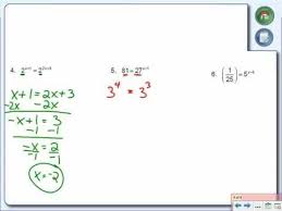 Solving Exponential Equations And Inequalities Youtube Equations Exponential Solving