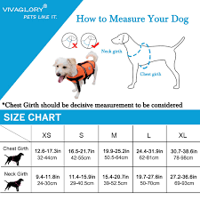 Details About Vivaglory Dog Life Jacket Size Adjustable Dog Lifesaver Safety Reflective Vest
