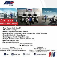 155 lowongan kerja pemalang 2020 bertebaran di internet. Loker Kurir Jne Karawang November 2018 Dibacaonline