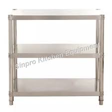 Is it easy to wash a dish without a drainage rack? Assemble High Quality Three Layer Stainless Steel Kitchen Rack Shelf