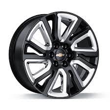 2019 Silverado 1500 Black 22 Inch 6 Spilt Spoke Wheel With Chrome Inserts Was Engineering By Ch Gmc Sierra 1500 Accessories Silverado 1500 Truck Rims And Tires