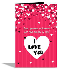 Sending an i love you digital greeting card randomly during the day is sure to put a heartwarming smile on your special someone. I Love U Valentines Day Greeting Card Buy Online At Best Price In India Snapdeal