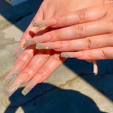 Essence Dancing On The Milky Way Holo Glitter Drops Jahari On Instagram Rhinestone Block For The Win Atlnailtech Blacknailtech Nailsofinstag Bling Acrylic Nails Pretty Acrylic Nails Long Acrylic Nails