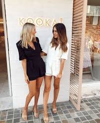 Kookai On Instagram Our Pacific Fair Kookaiettes Snapped In The Wafer Playsuits And Geneva Mules Tap To Shop Kookai Koo 2020 Summer Fashion Fashion Playsuit