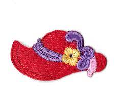 Red Hat Ladies Red Hat W Accent Embroidered Iron On Applique Patch Ebay Red Hat Ladies Applique Patch Iron On Applique