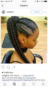 Feed In Braids Corn Rows Ponytail Black Hair Protective Style Summer Feed In Braids Ponytail Cornrow Hairstyles Braided Ponytail Hairstyles