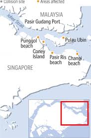 It is the eastern end of the johor bahru metropolitan area. Major Clean Up After Oil Spill Spreads To Singapore Beaches Latest Singapore News The New Paper