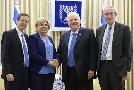 Maybe you would like to learn more about one of these? File Reuven Rivlin With Orna Barbivai Menachem Ben Sasson And Isaac Herzog Jpg Wikimedia Commons