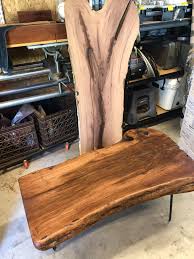 These particular mesquite slabs are heavily figured. Mesquite Coffee Table Before And After Raw Piece Will Be Another Table Soon Woodworking