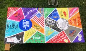 Painted Beer Pong Table Beer Pong Table Painted Beer Table Beer Pong Tables