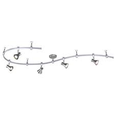 light nickel led flexible track light