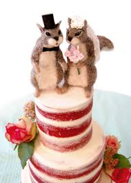 Facci Designs Squirrel Wedding Cake Topper Available On Etsy Com Felt Cake Wedding Cake Toppers Wedding Topper