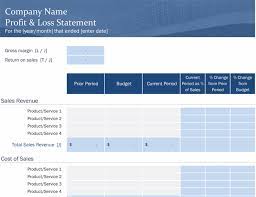 Revenue and expense budget template template creator. Profit And Loss Office Com