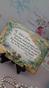 The Selkirk Grace Table Mat Robert Burns Poem Large Coaster Etsy Table Mats Vintage House Robert Burns