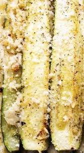Roasted Parmesan Garlic Zucchini Spears Zucchini Vegetarian Dishes Recipes