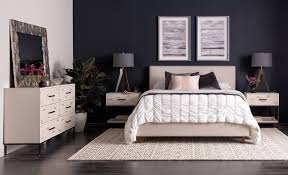 Modern Black White And Blue Bedroom Elden Dresser Bedroom Layouts Bedroom Interior Remodel Bedroom