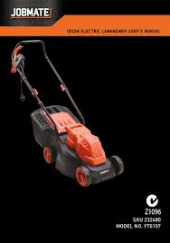 Simple, inexpensive mowers may not even use rags to wipe away the area around the fill plug and drain plug areas. Jobmate Yt5107 User Manual Pdf Download Manualslib