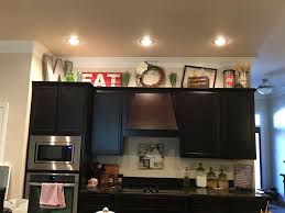 Creative ideas for kitchen soffits. Simple Decorating Ideas For Above Kitchen Cabinets Novocom Top