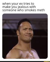 When Your Ex Tries T O Make You Jealous Wlth Someone Who Smokes Meth