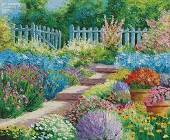Free stitching pattern creator and generator. Artecy Cross Stitch Flowers Of The Garden Large Cross Stitch Pattern To Print Online