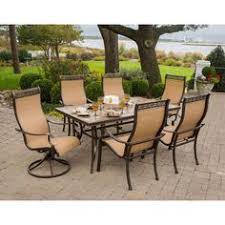 This set includes 2 captain chairs, 2 armless dining chairs, a bench and table that are perfect for entertaining. 13 Outdoor Ideas Outdoor Dining Set Patio Dining Set Outdoor