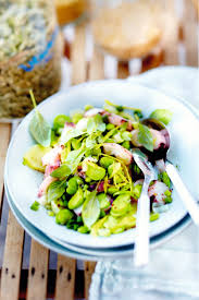 Recette Salade De Calmar Au Basilic Feves Et Petites Pommes De Terre Picard Recette Recette Salade Alimentation Recette