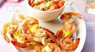 Daurade Grillee Four Recette Facile Gourmand Brochette Crevette Alimentation Crevettes A L Ail
