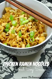Chicken Ramen Noodles In Peanut Sauce Recipe Recipes Recipes With Soy Sauce Ramen Noodles