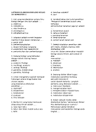 Maybe you would like to learn more about one of these? Top Pdf Latihan Ulangan Biologi Kelas 10 Semeste 1 123dok Com