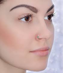2mm Emerald Nose Ring Stud Gold Nose Hoop Tragus Earring Etsy Nose Ring Stud Gold Nose Ring Stud Opal Nose Ring