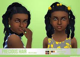 Precious Ponytails Hair At Onyx Sims Sims 4 Updates Sims 4 Black Hair Sims 4 Sims Hair