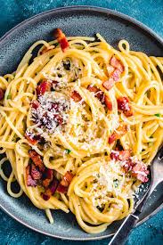 Authentic Spaghetti Carbonara Is Such A Heartwarming Comfort Food Dish Super Easy To Make With Onl Spaghetti Carbonara Vegetarian Recipes Dinner Pasta Dishes