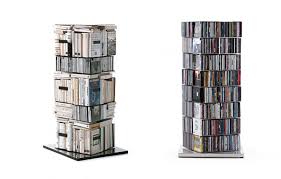 Unser regalprogramm umfasst sowohl eckregale, einzelne regale und große regalwände. Ptolomeo Drehbare Bucher Cd Saule Ptx4 C H 110 Cm