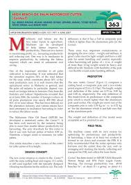 Mpob aspires to attain new heights for. High Reach Oil Palm Motorized Cutter Palmoilis Mpob