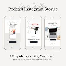 Easy and stunning video creation with over 23 million videos to use. Podcast Story Templates For Canva 8 Instagram Stories Collection Steven De Cuba