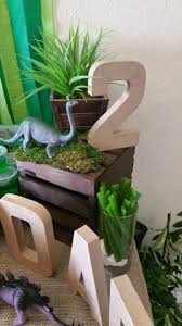 Boy Jungle Themed Birthday Party For 2 Year Old Dinosaur Birthday Party 2 Years Old Treats Table Dinosaur Birthday Party Dinosaur Birthday Dinosaur Birthday Party Decorations