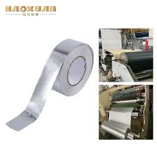 China Manufacture Silver Color Acrylic Adhesive Coated Heat Resistance 3mm Fiber Mylar Aluminum Foil Tape China Refrigerator Aluminum Tape Amorphous Metal Tape