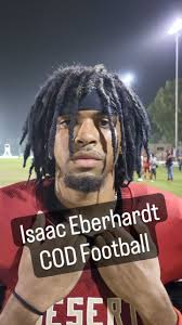VIDEO! Interview with @CollegeOfTheDesert #Football freshman wide receiver  Isaac Eberhardt from South Miami Senior H.S. in Glenvar Heights, Florida,  talking about a season best 220 yards receiving and ...