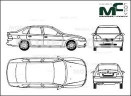 Opel Vectra B 4 Doors Disegno Model Copy