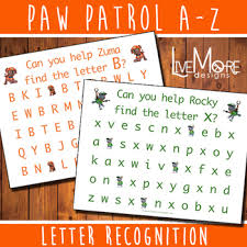 Below please find the diy video, to show you how to make these character letters. Paw Patrol Letters Worksheets Teaching Resources Tpt