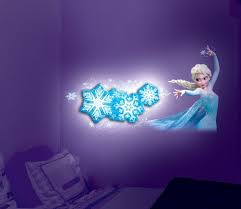 Disney Frozen Elsa Illuminated Wall Night Light Snowflake Dance Kit Girls Room Snowflake Lights Disney Frozen Bedroom Frozen Bedroom